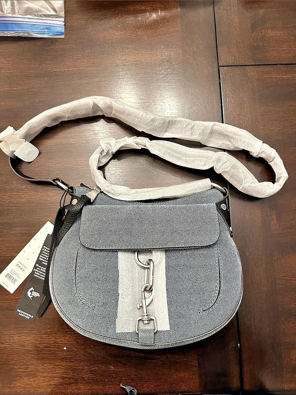 Aimee Kestenberg Essex Crossbody Denim & Silver